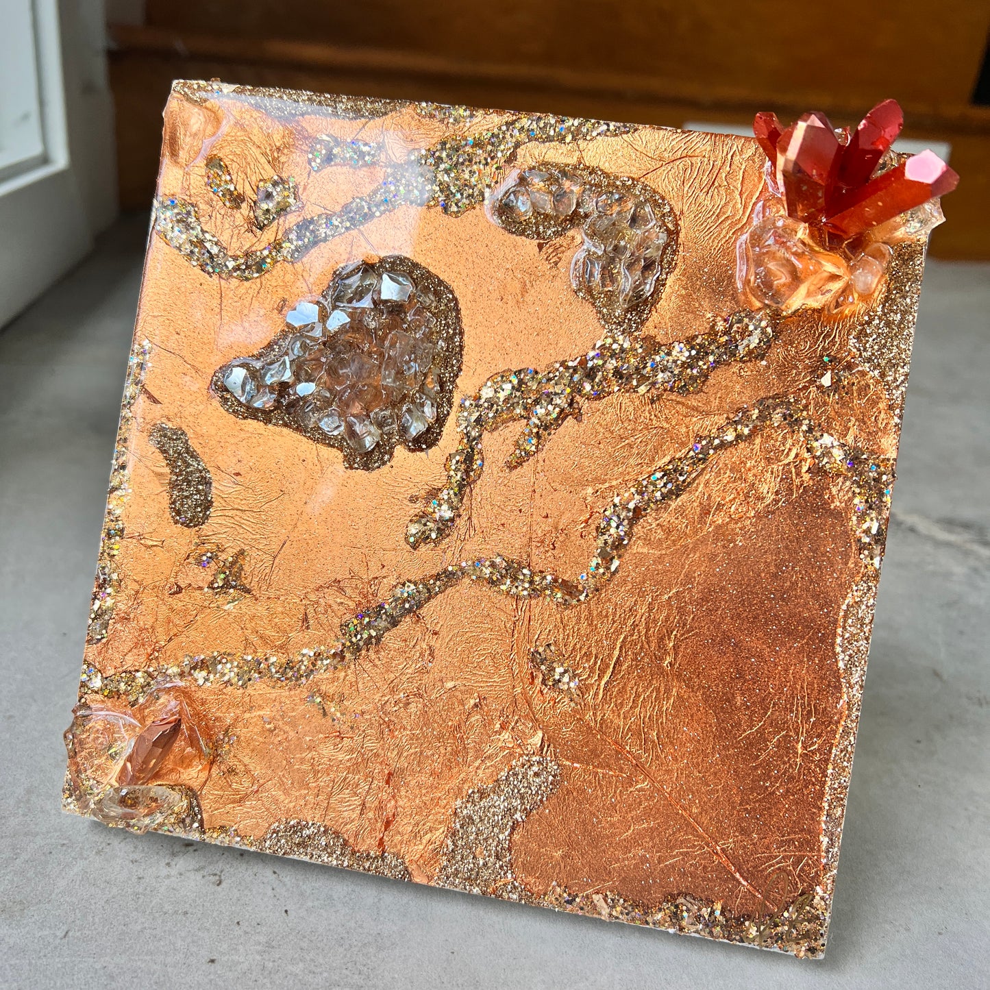 Sunny Copper Mini Artwork with Stand