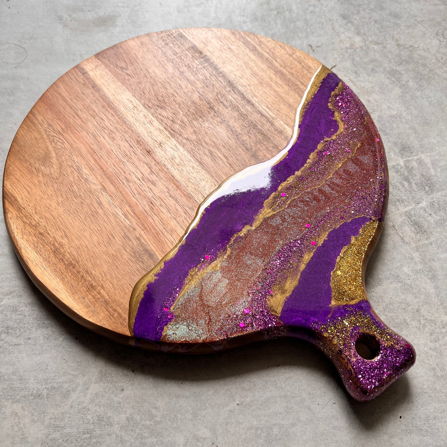 Purple Party Round Board