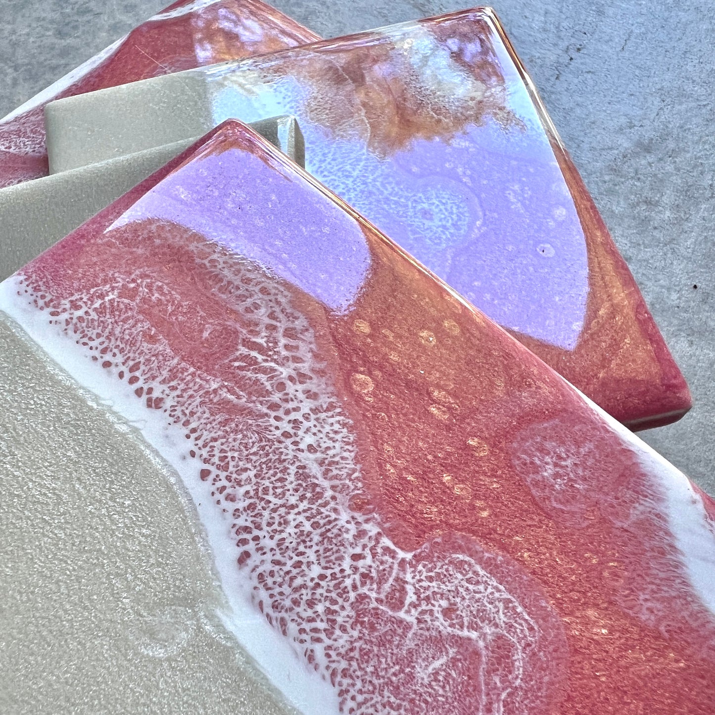 Pink Sand Beach Coaster Set
