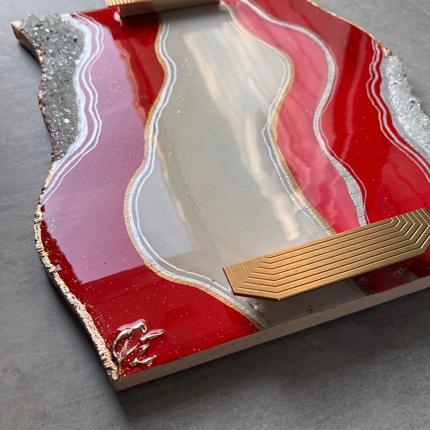 Crimson & Cream Luxe Tray