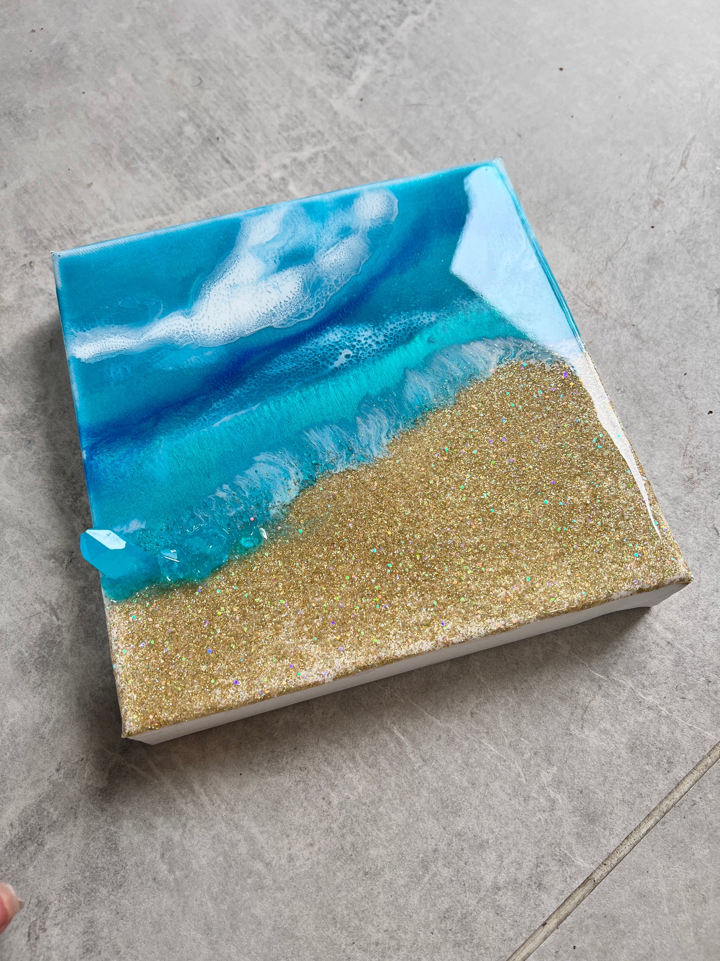 Beachy mini Artwork with Stand