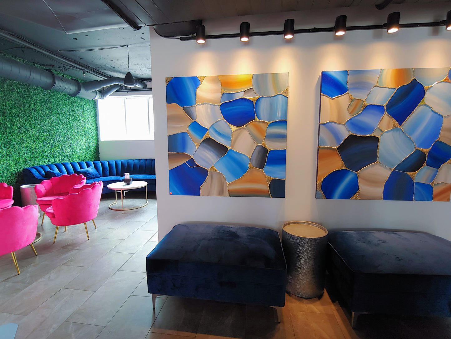 Multifaceted Diptych Set (Two 48x48s)