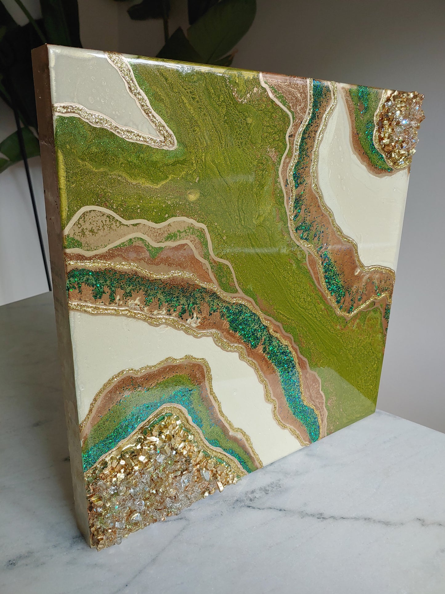 Amazon resin glass art