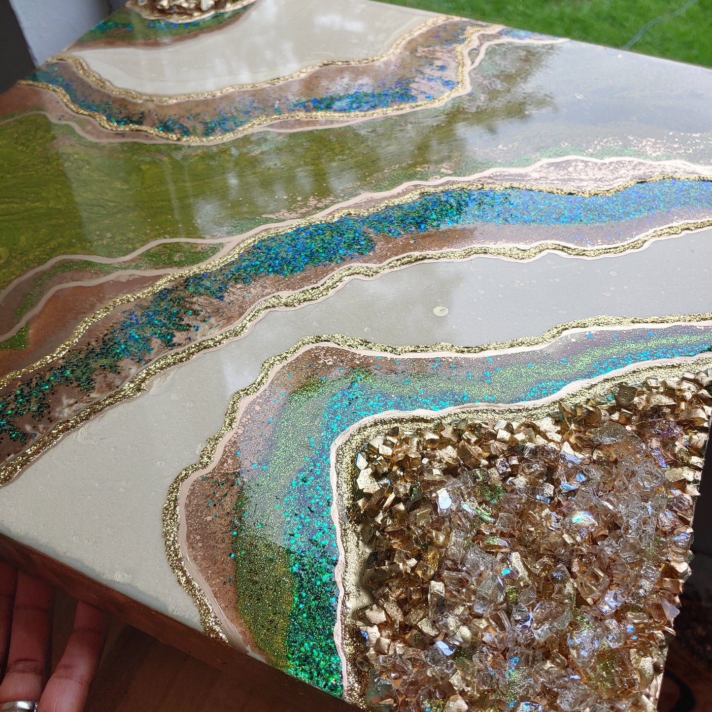 Amazon resin glass art