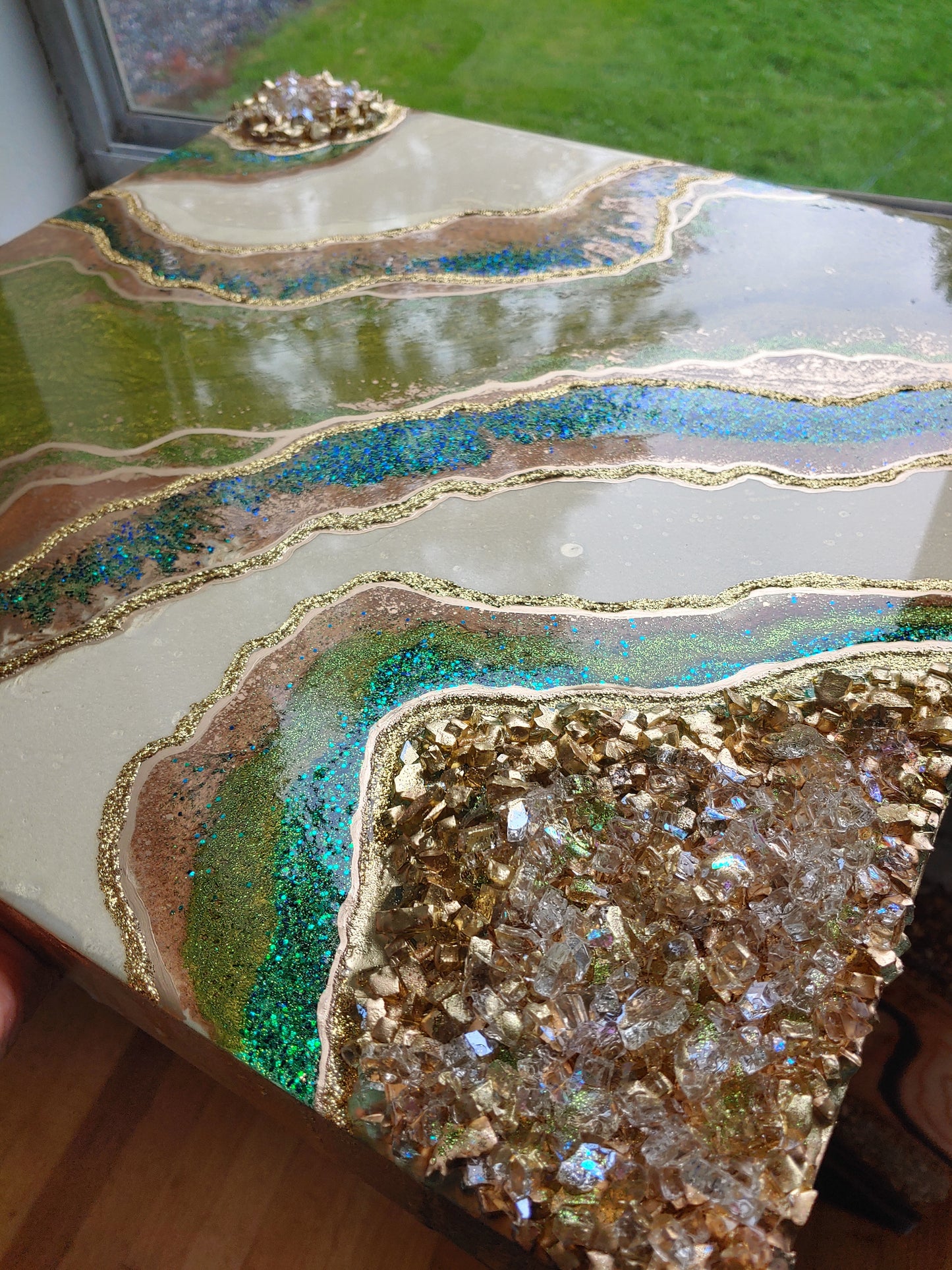 Amazon resin glass art