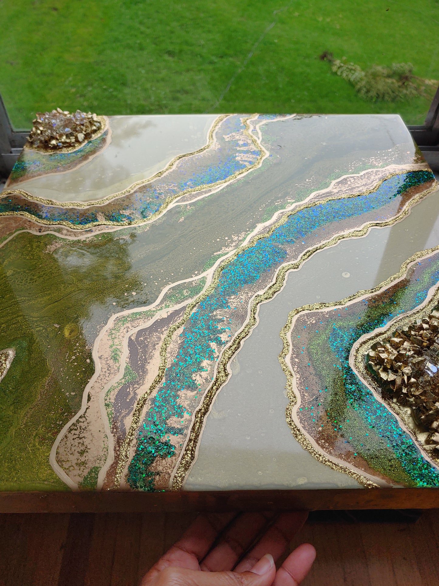 Amazon resin glass art