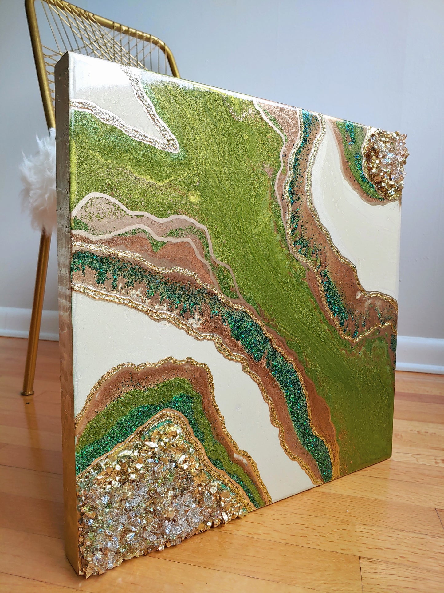 Amazon resin glass art