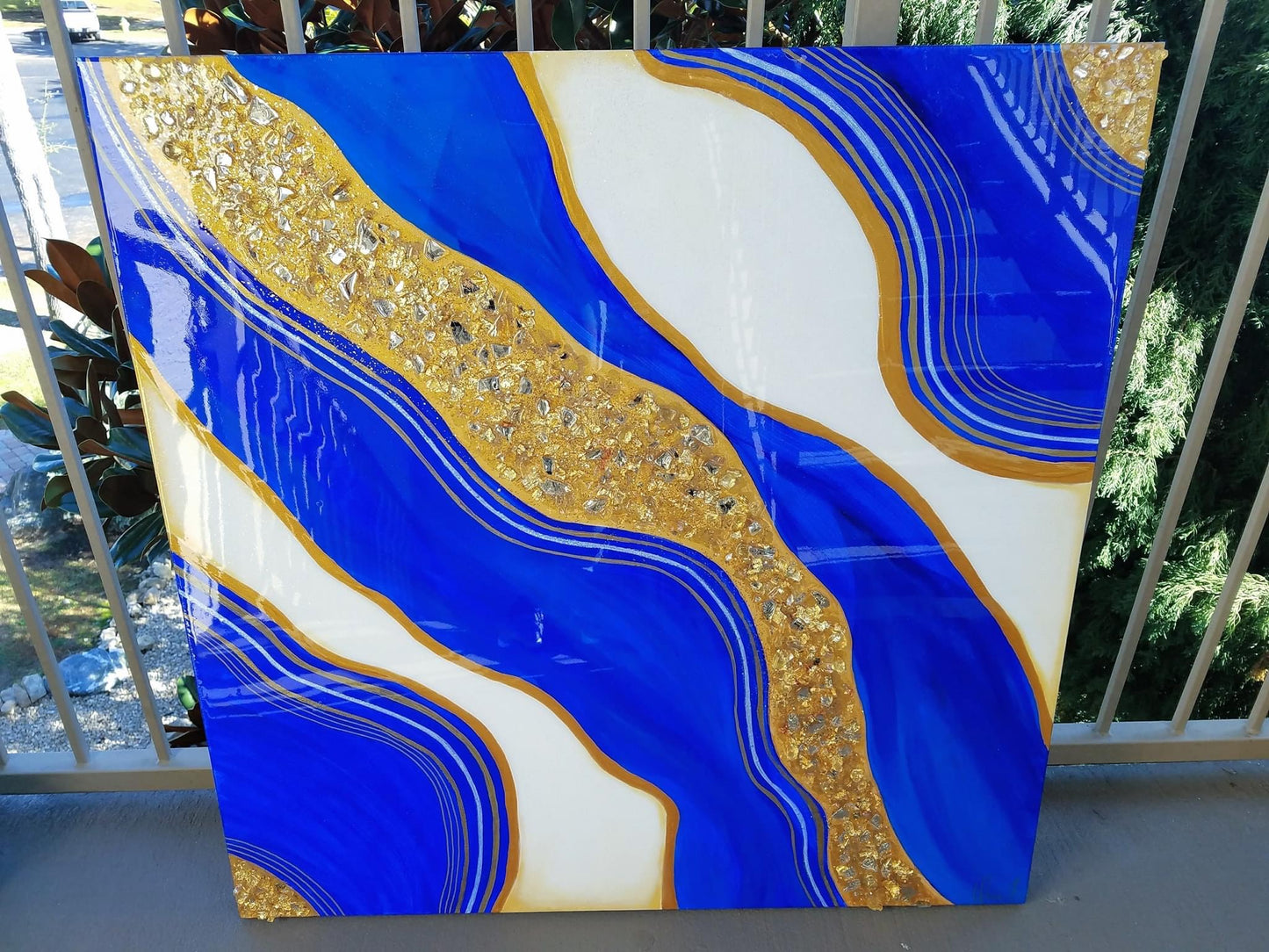 Blue Gatsby 36x36