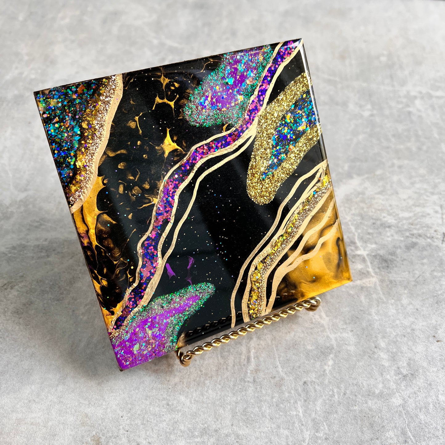 Bourbon Street Mini Artwork with Stand