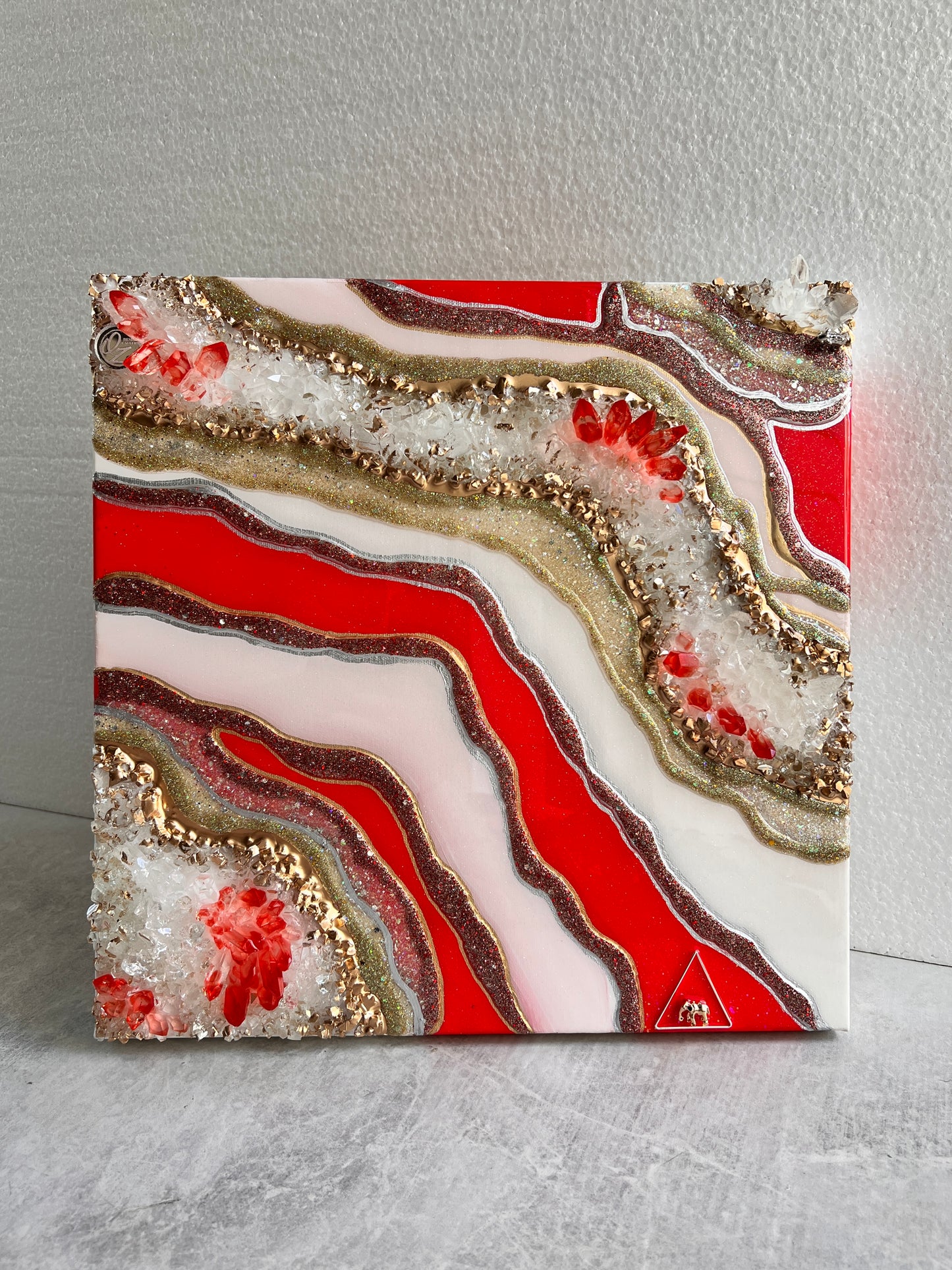 Delta Crimson and Cream 20x20