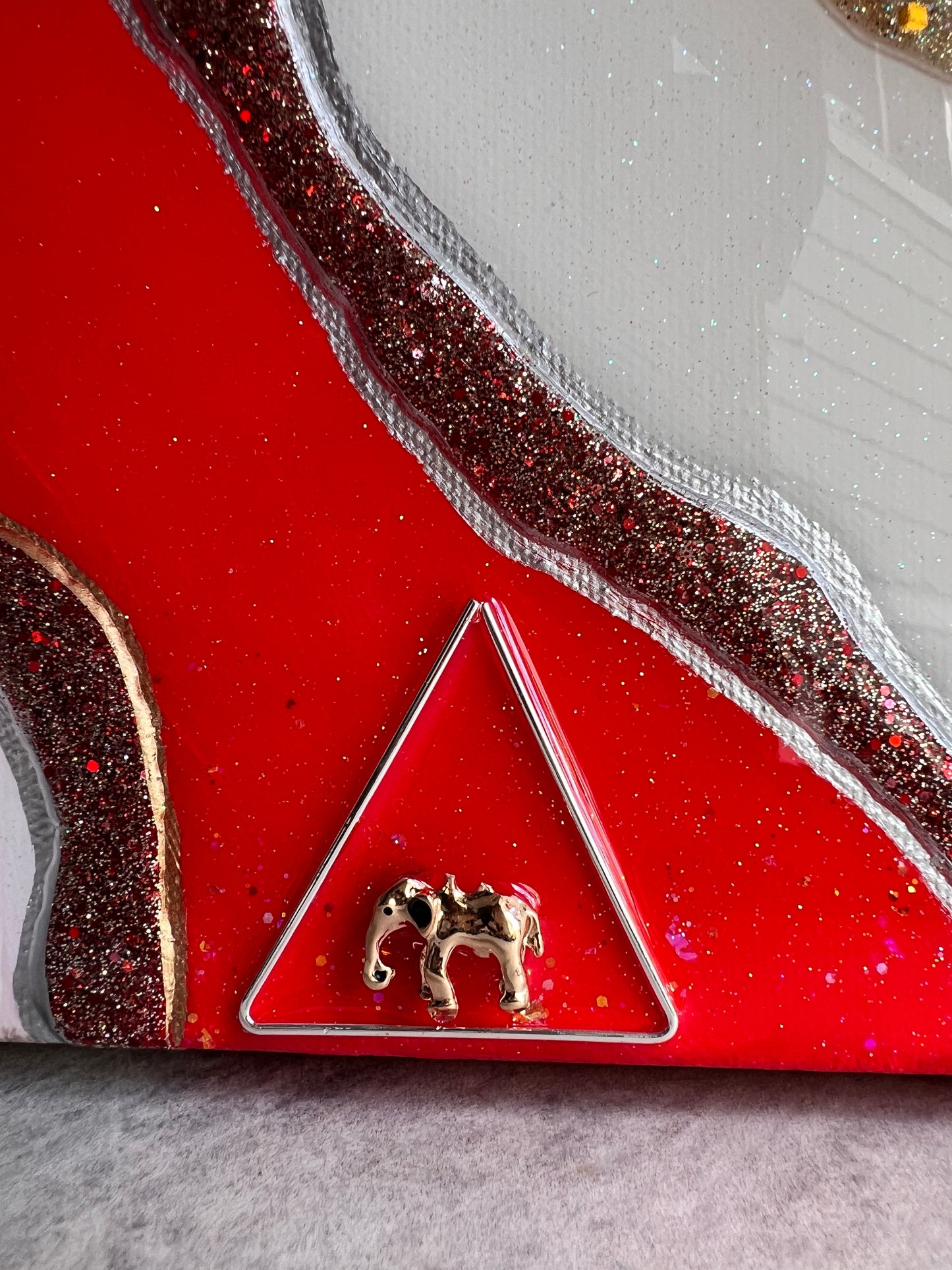 Delta Crimson and Cream 20x20