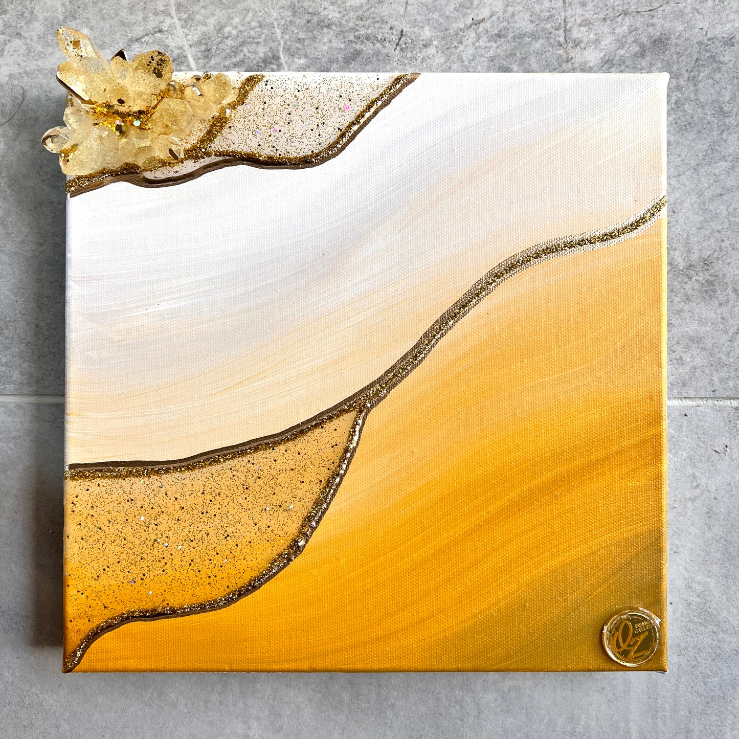 Honey Yellow Medium Artwork with Stand