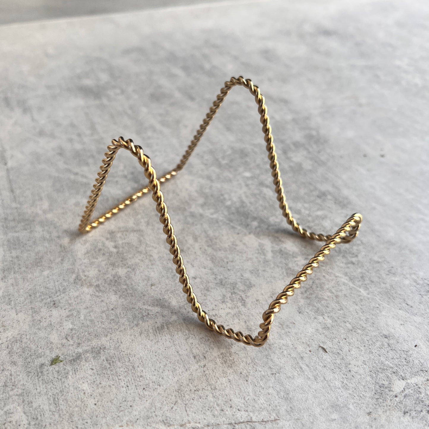 Silver & Gold Mini Geode Artwork with Stand