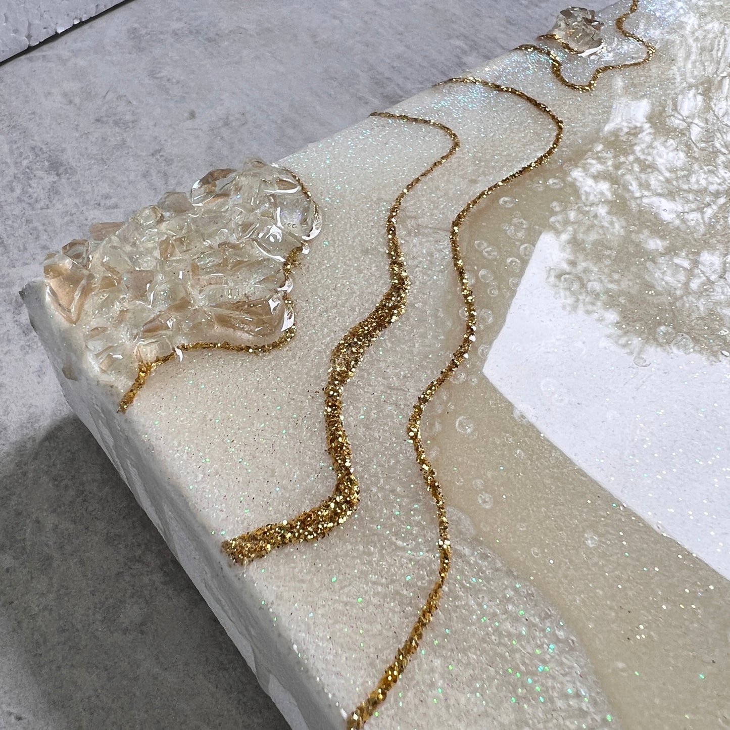 3 Dimensional Geode Artwork with Stand