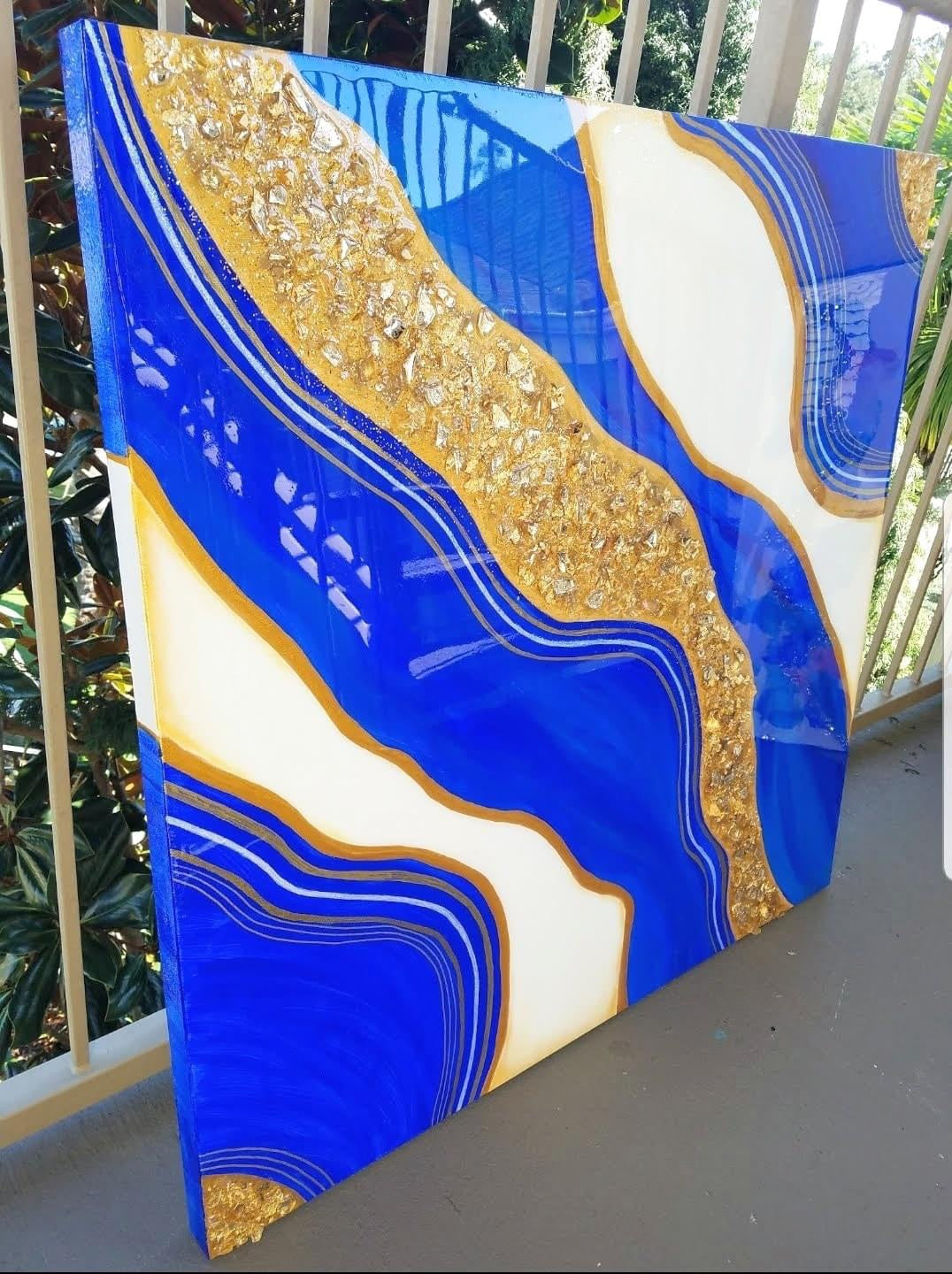 Blue Gatsby 36x36