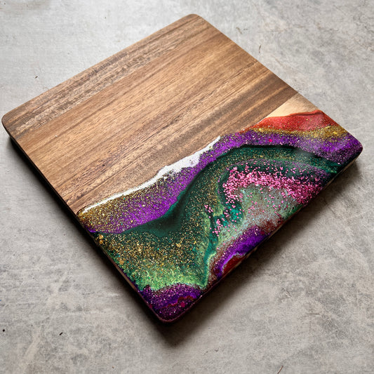 Peacock Mini Acacia Board