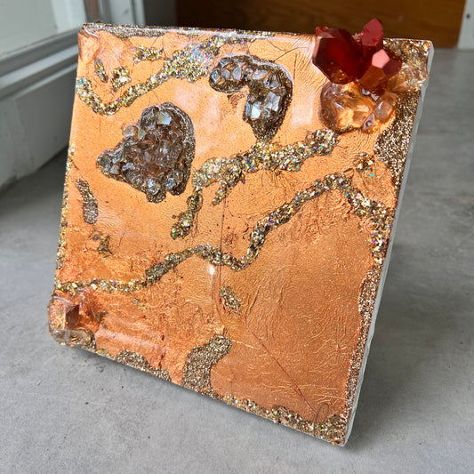 Sunny Copper Mini Artwork with Stand