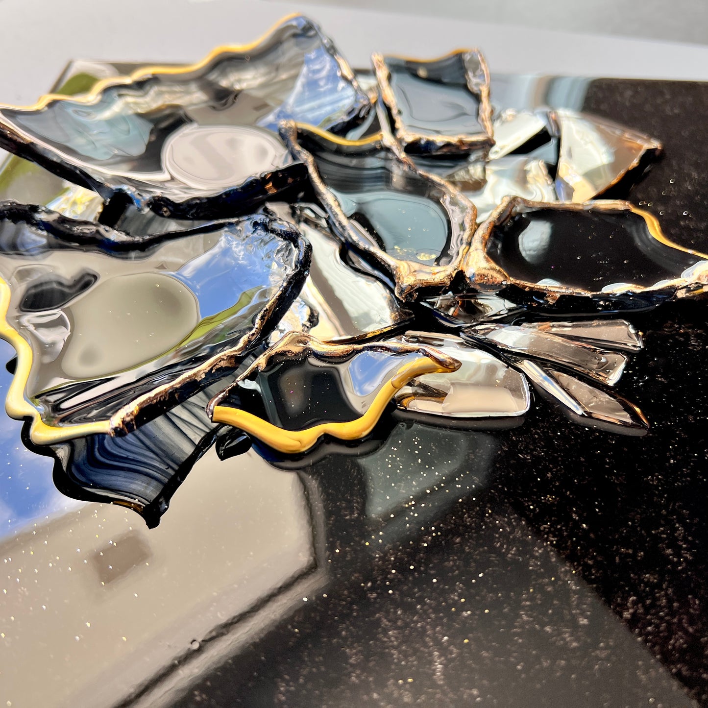 Pools of Black 12x12