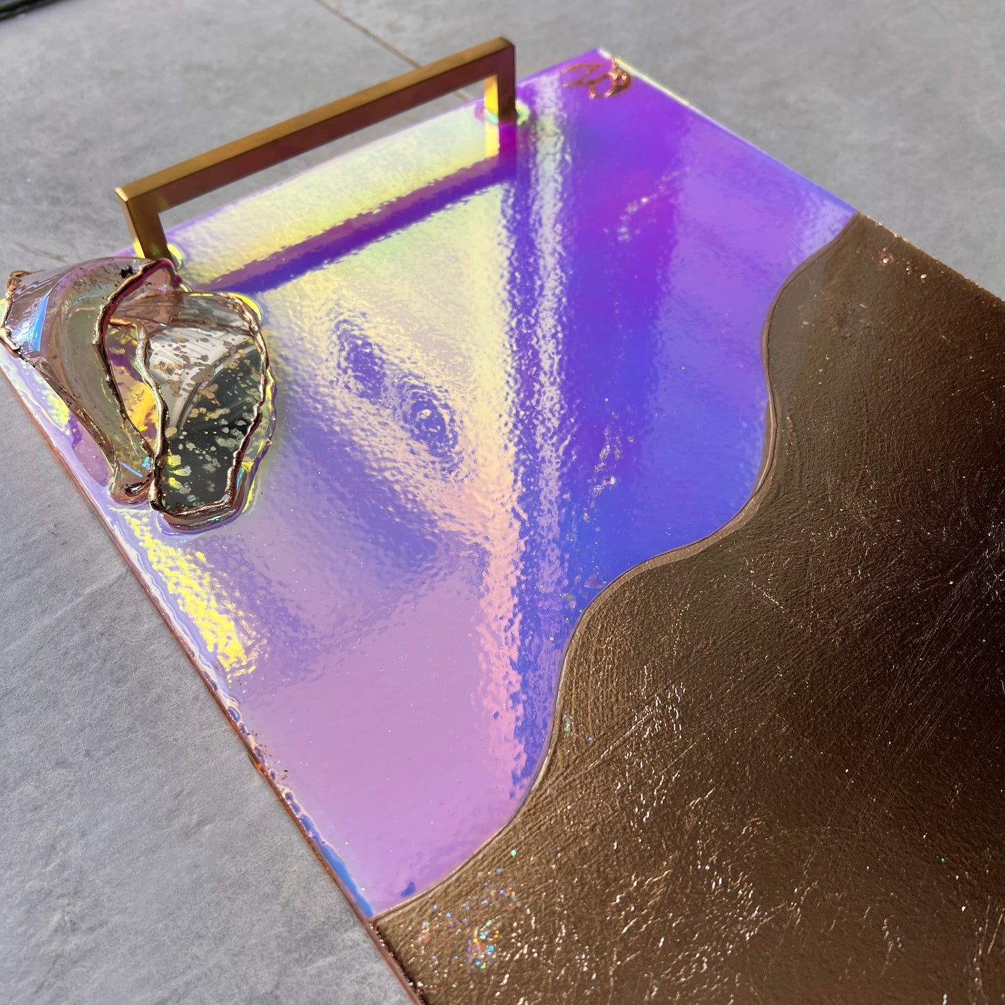 Color Shift Gold Luxe Tray