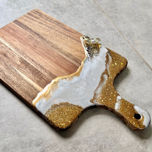 Sparkling Bee Board in Gold