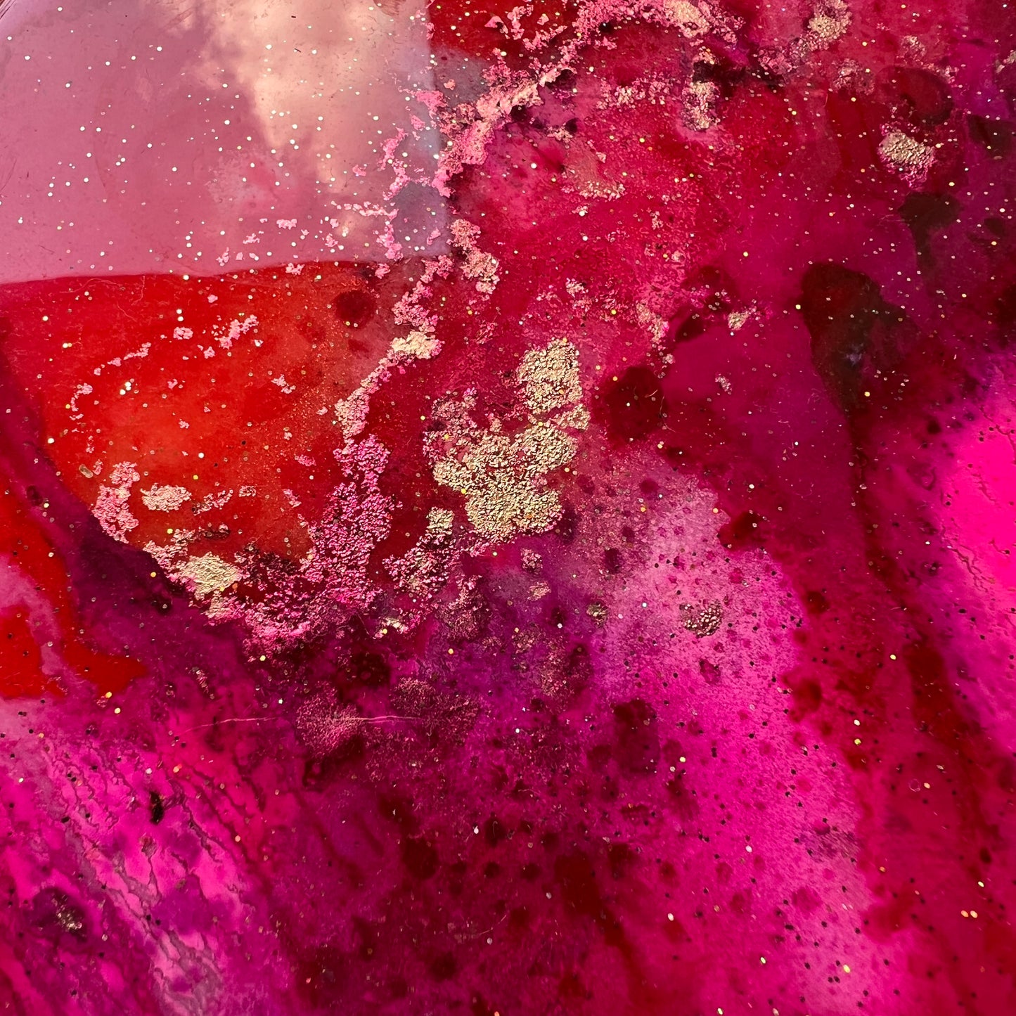 Hexagon marble platter 8x8