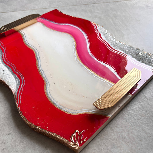 Crimson & Cream Luxe Tray