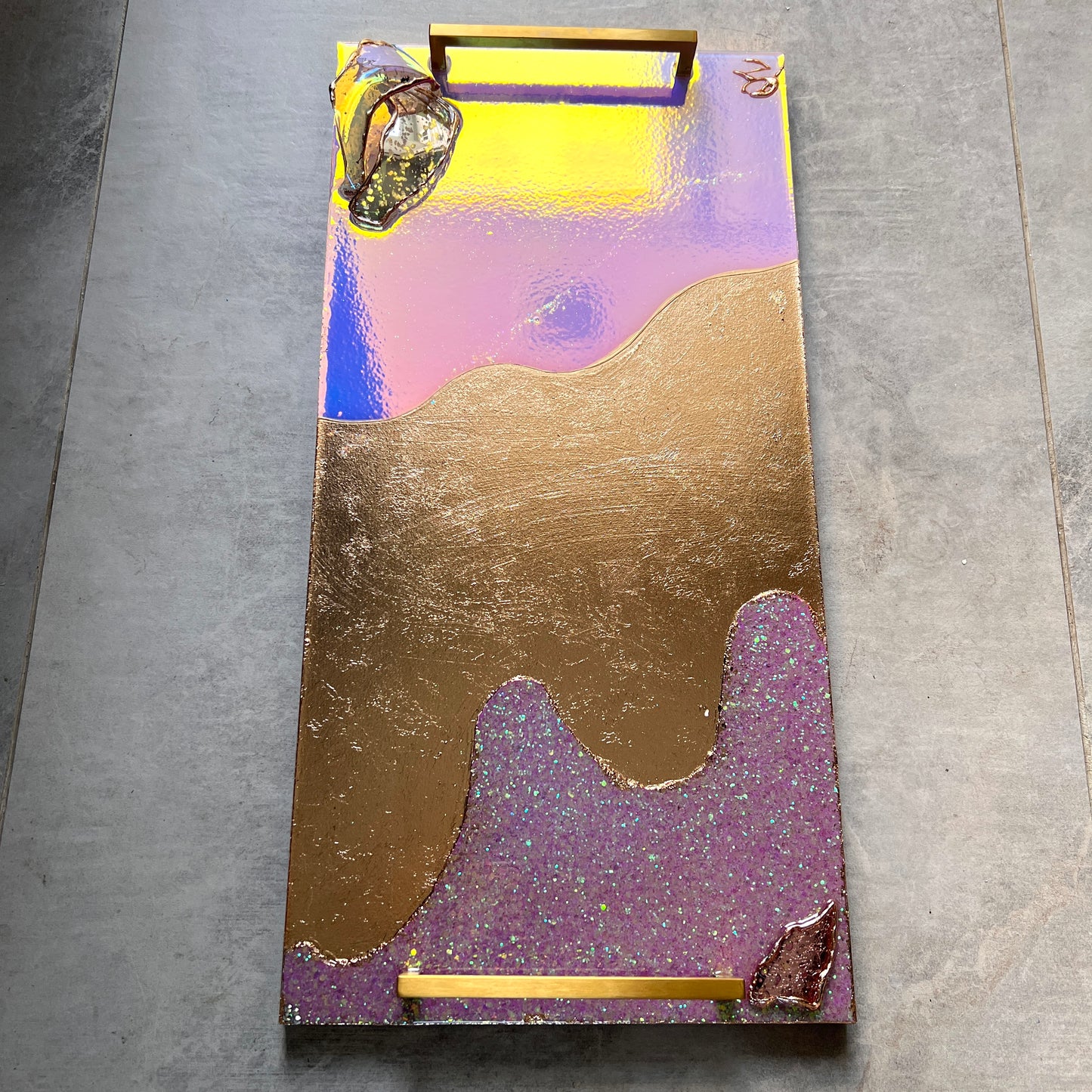 Color Shift Gold Luxe Tray