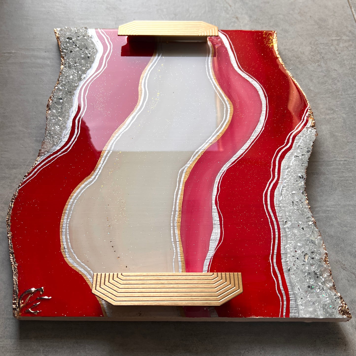 Crimson & Cream Luxe Tray