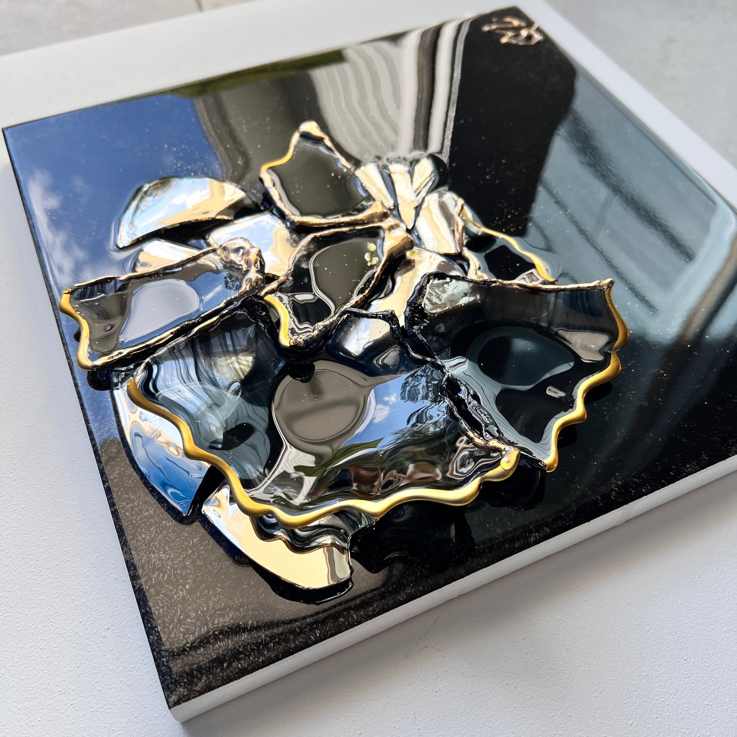 Pools of Black 12x12