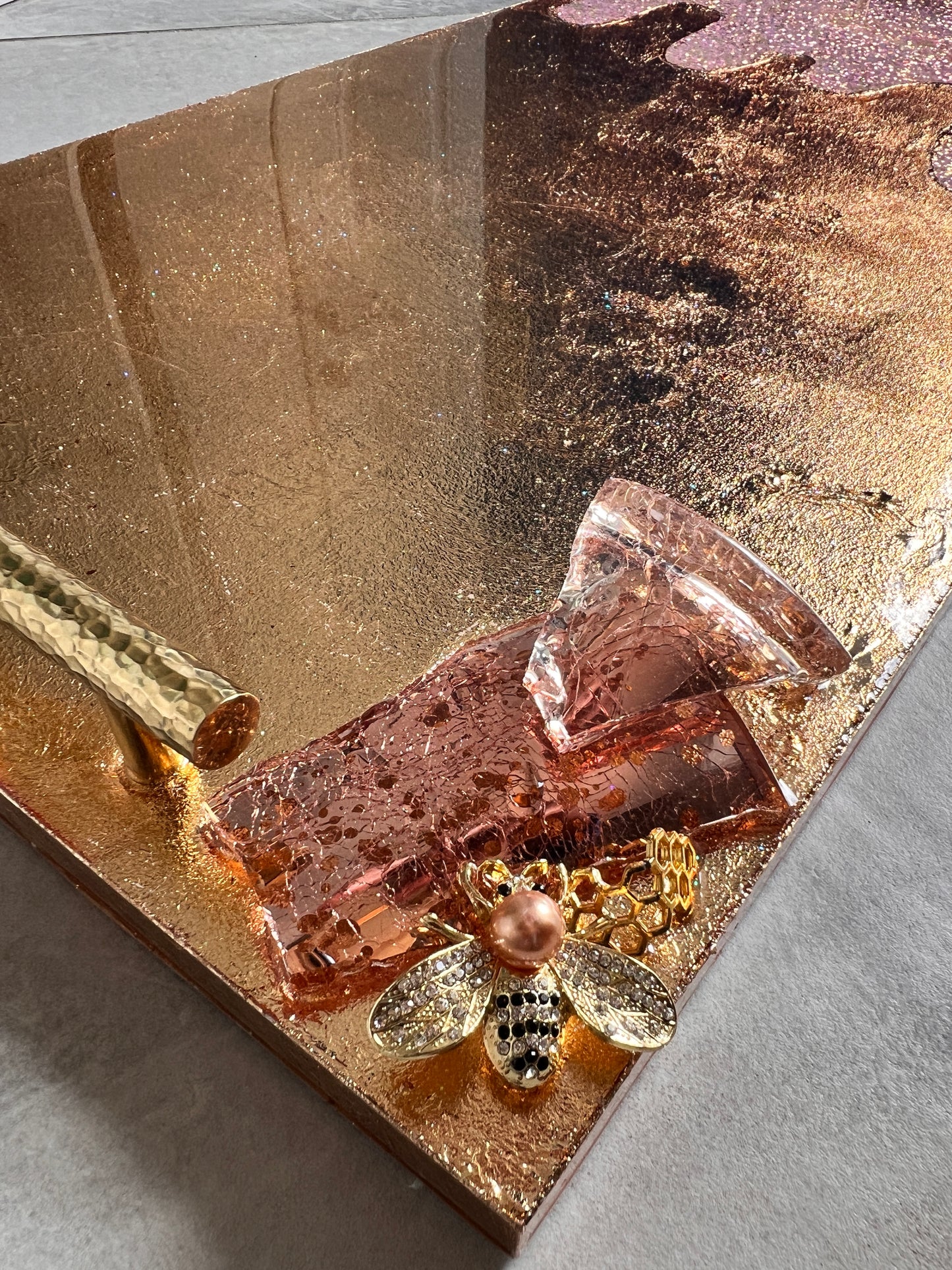 Golden & Pink Luxe Tray