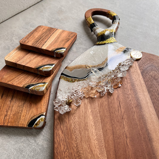 You’re Not The Only One Charcuterie Board with Coasters
