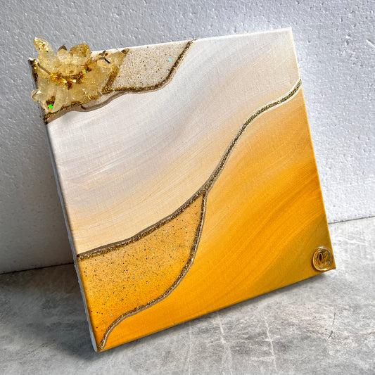 Honey Yellow Medium Artwork with Stand