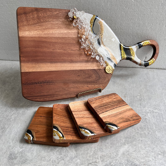 You’re Not The Only One Charcuterie Board with Coasters